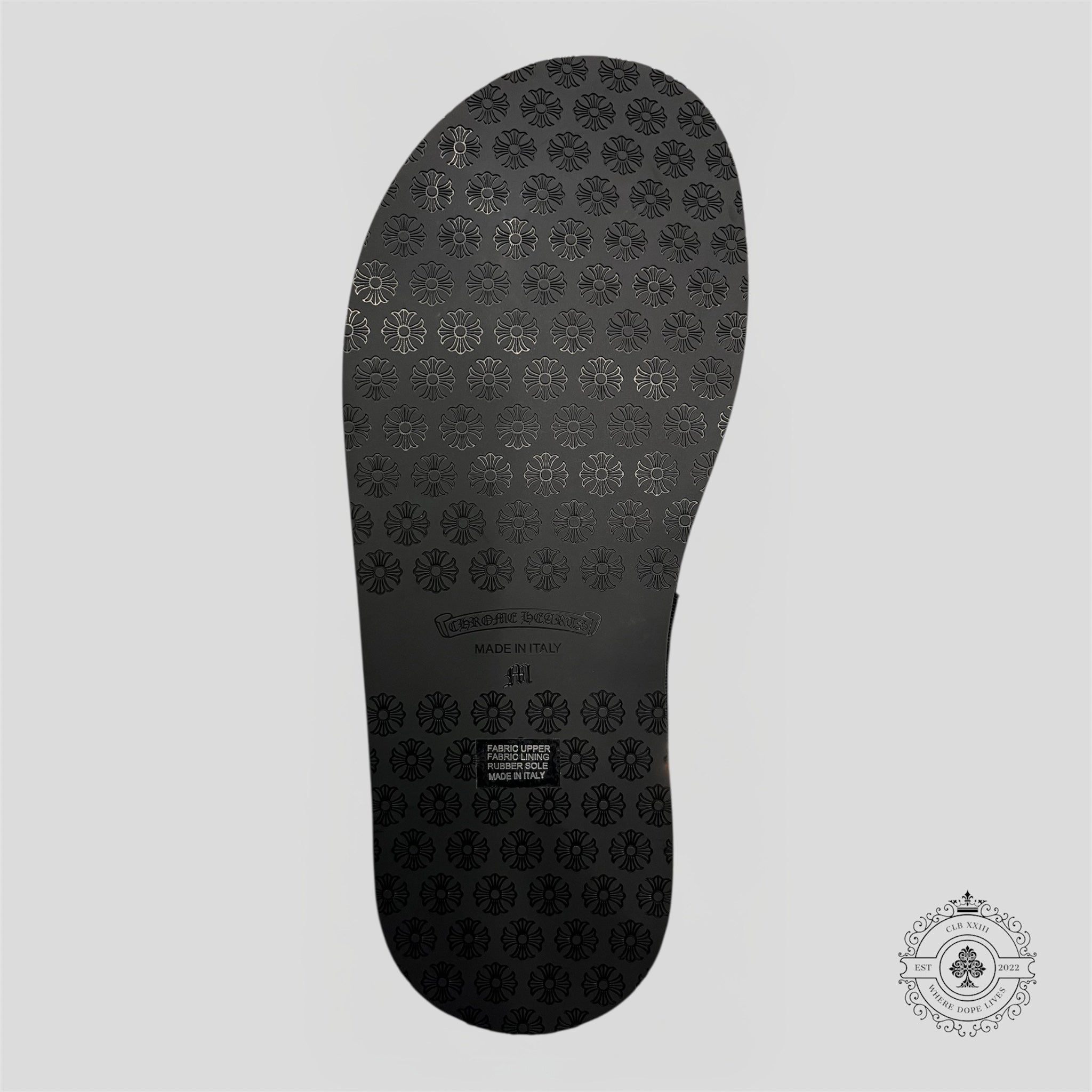 Chrome Hearts Hotel Slipper in Black