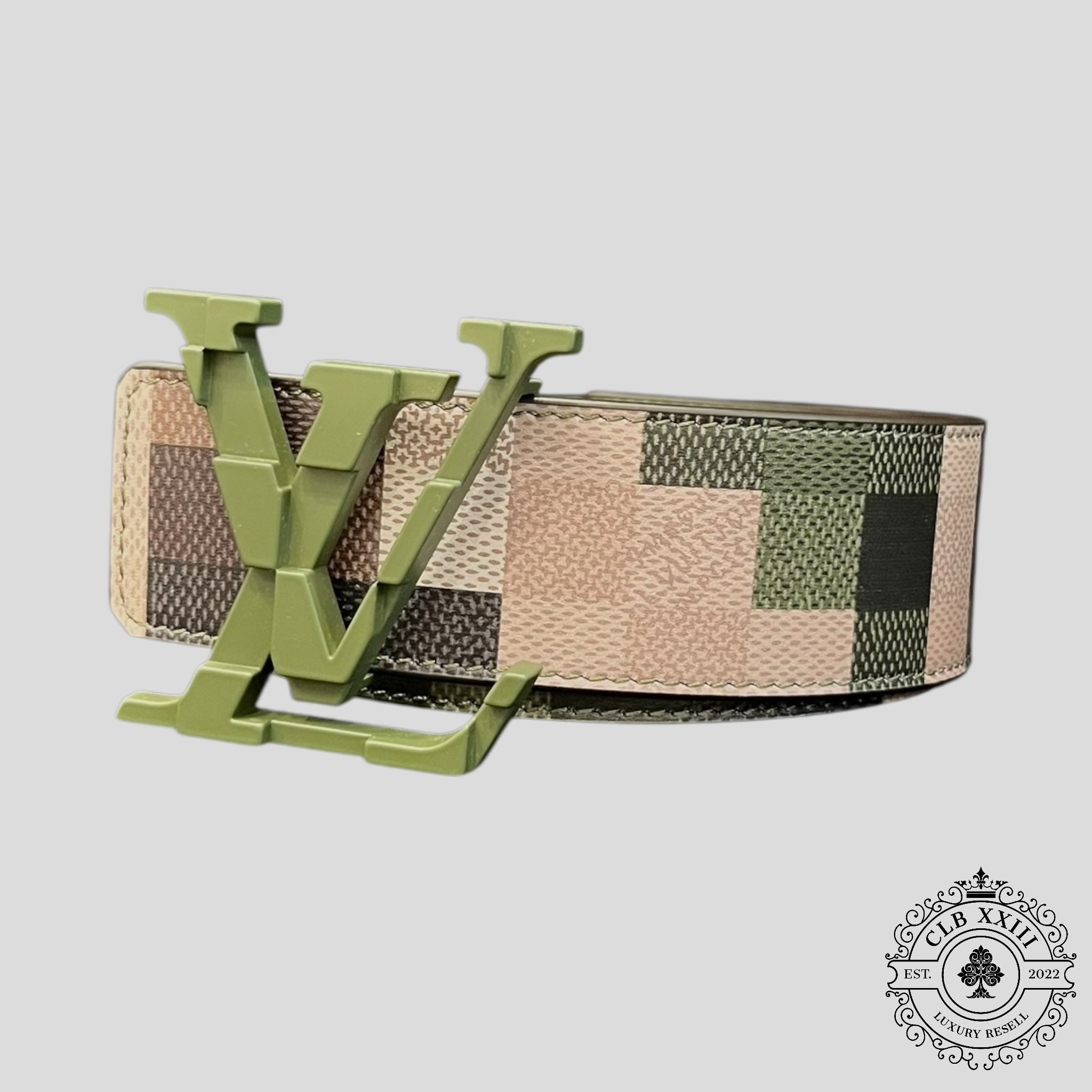 Louis Vuitton LV Mega Pixel 40mm Reversible Belt in Camo