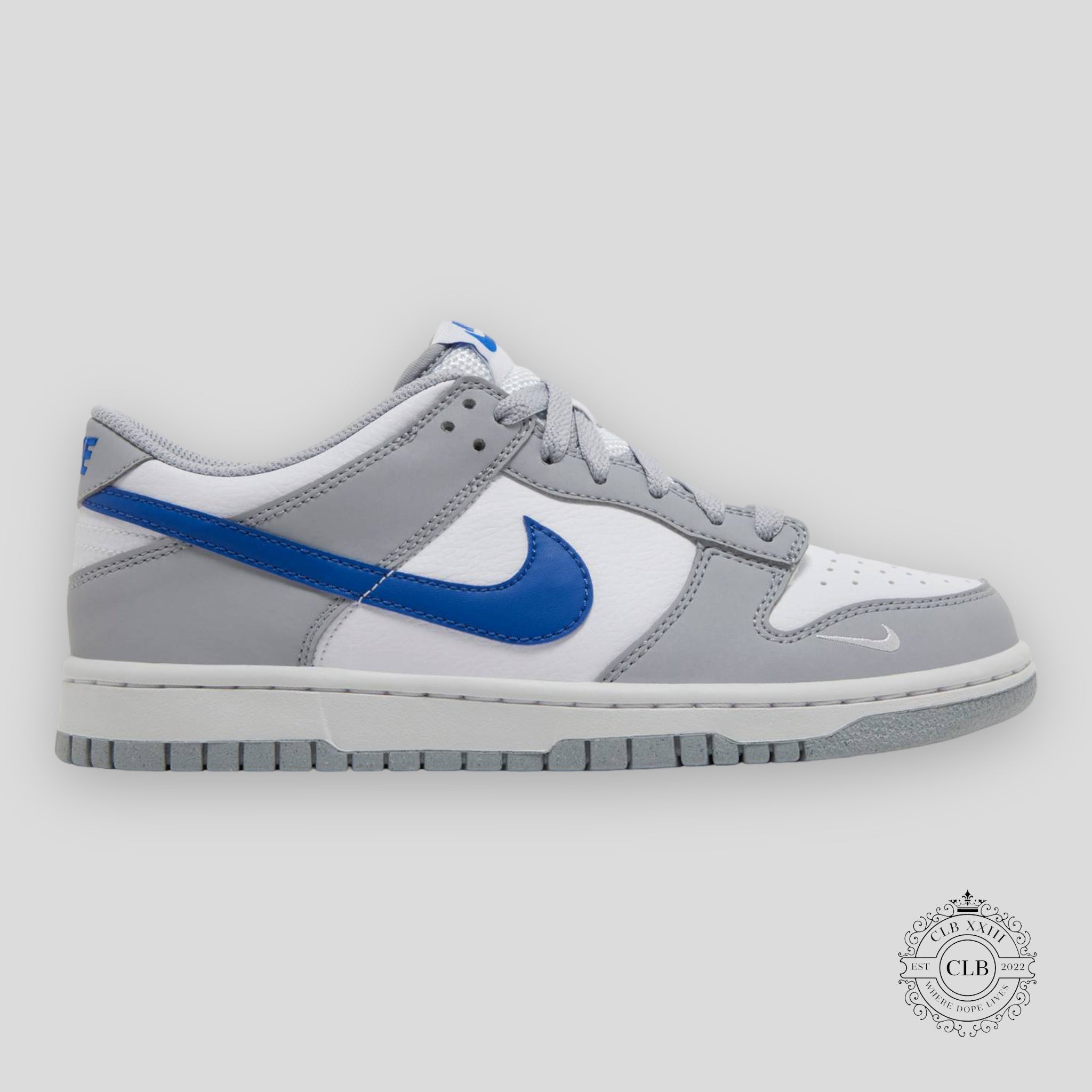 Nike Dunk Low GS Wolf Grey Royal