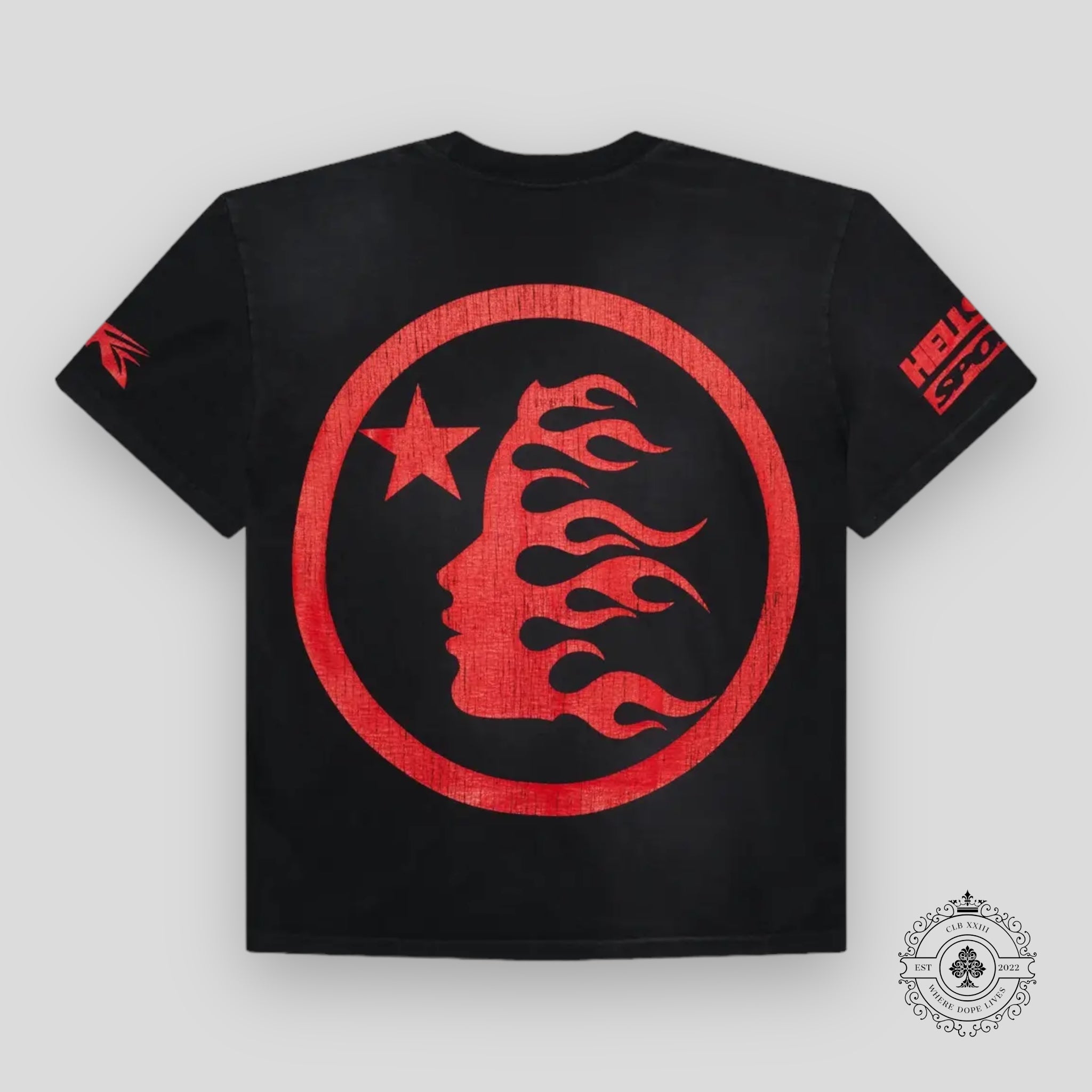 Hellstar Beat Us! T-Shirt in Black / Red