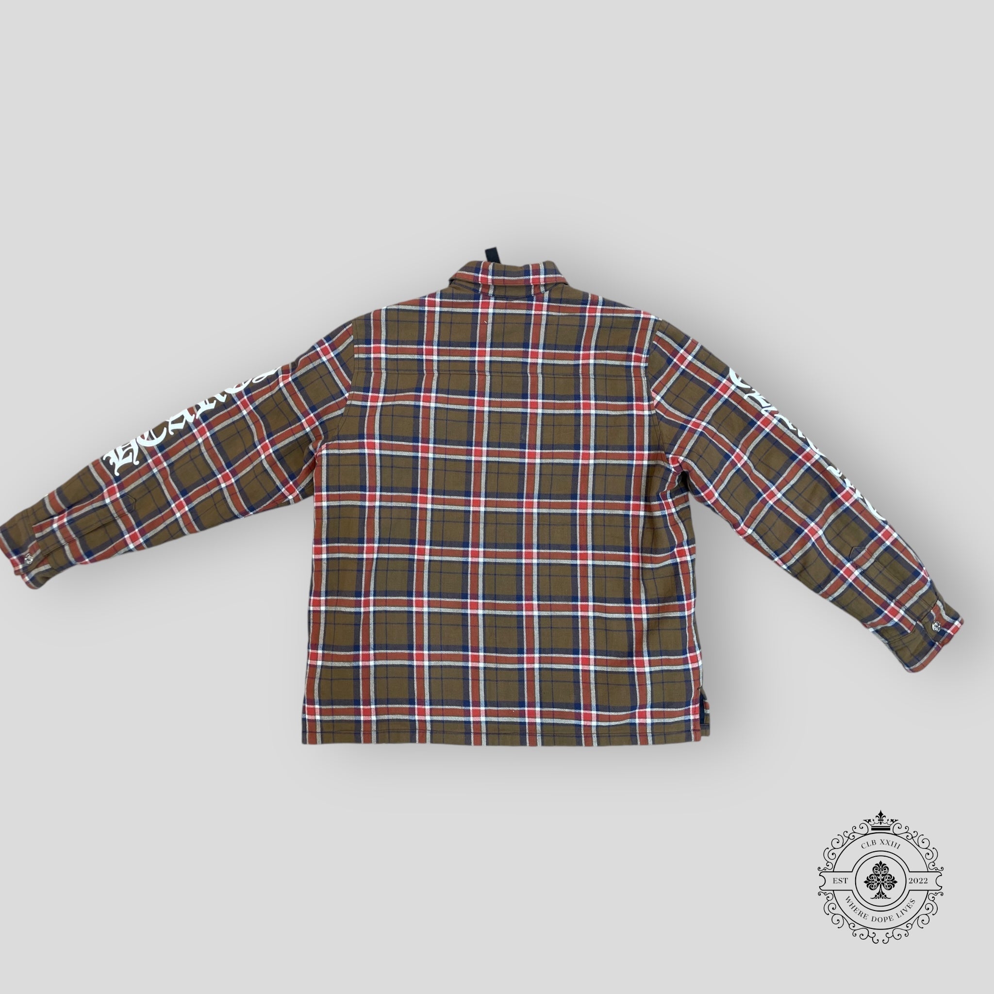 Chrome Hearts Padded Flannel in Brown - Preowned