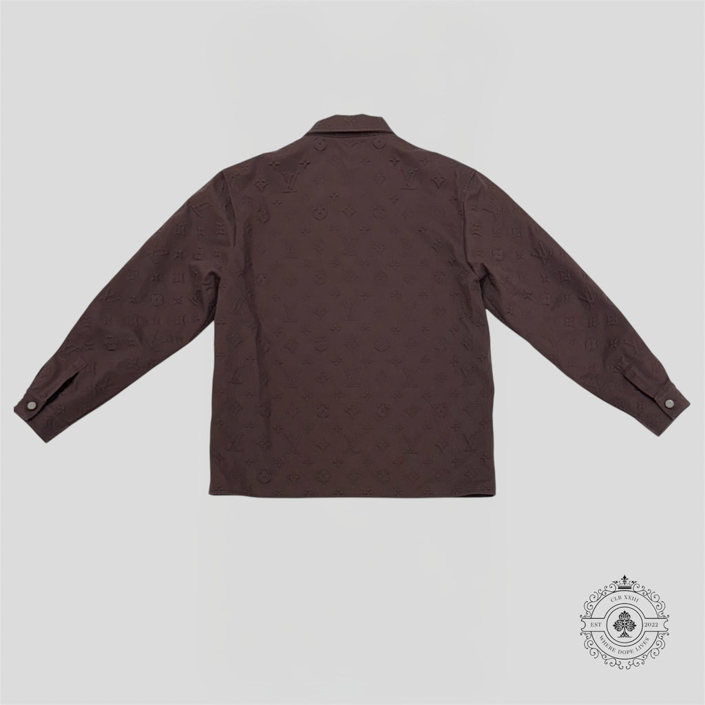 Louis Vuitton Monogram Embossed Overshirt in Brown