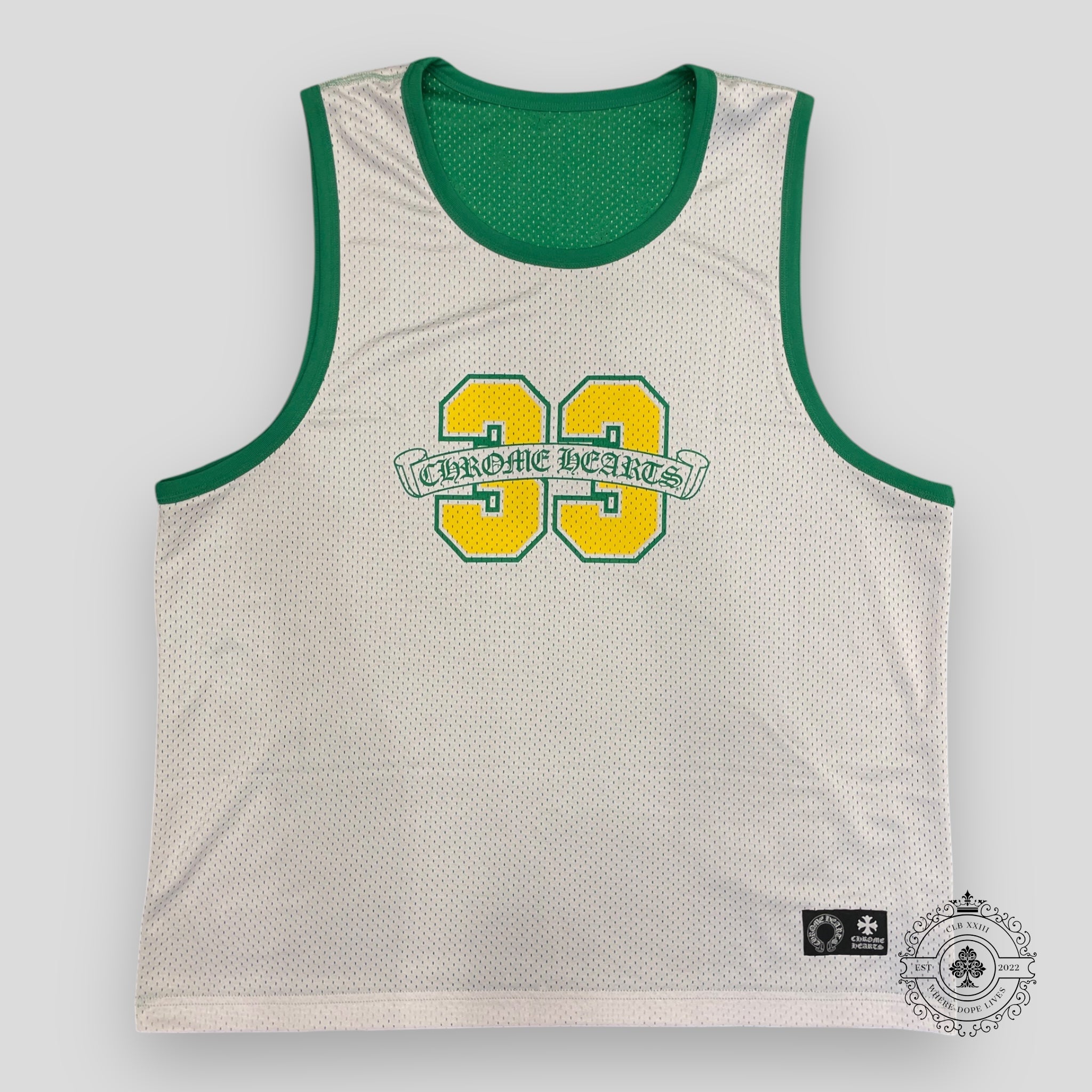 Chrome Hearts Reversible 33 Mesh Jersey in Green