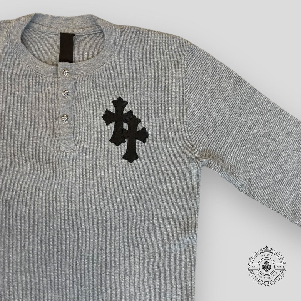 Chrome Hearts Paper Jam Thermal Sweater in Heather Grey