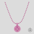 Chrome Hearts Silicone Crossball Necklace in Pink