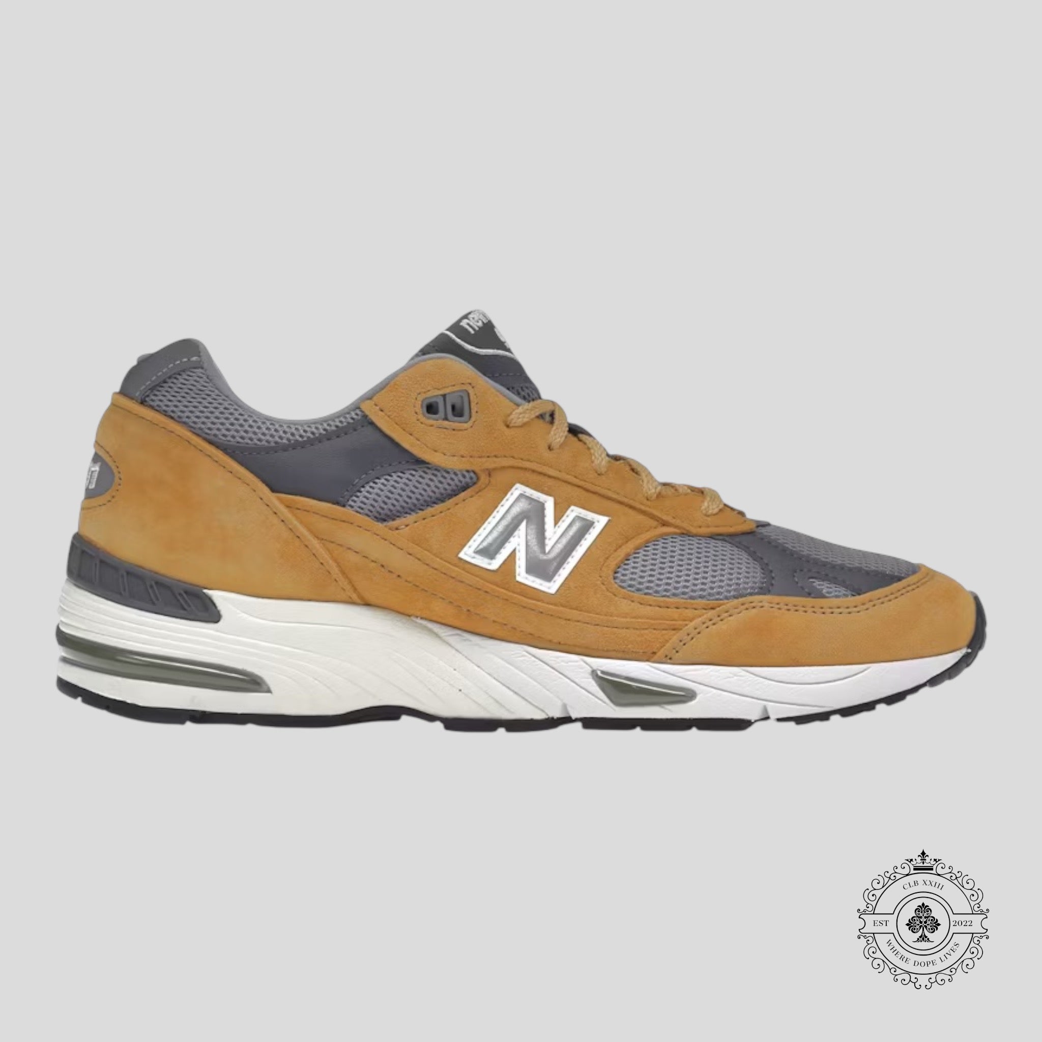New Balance 991 Miuk Tan Grey Dark Grey