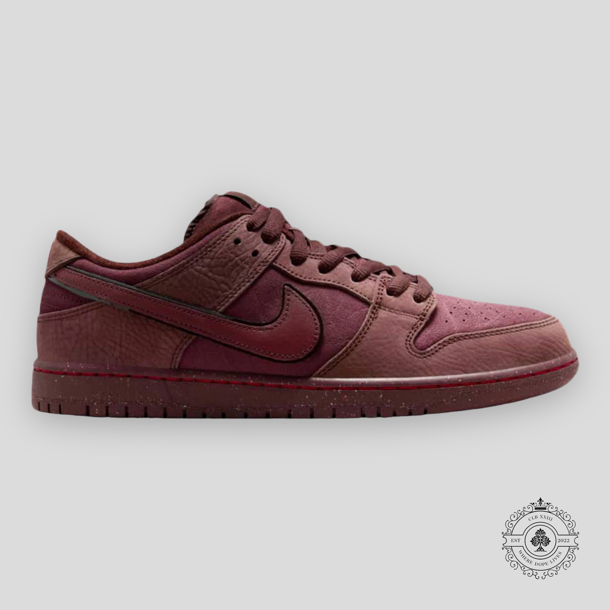 Nike SB Dunk Low City of Love Burgundy Crush