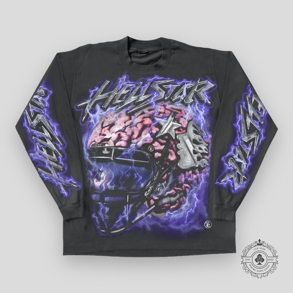 Hellstar Powered By the Star L/S Tee in Black