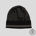 Gucci Cashmere Hat in Black/Grey