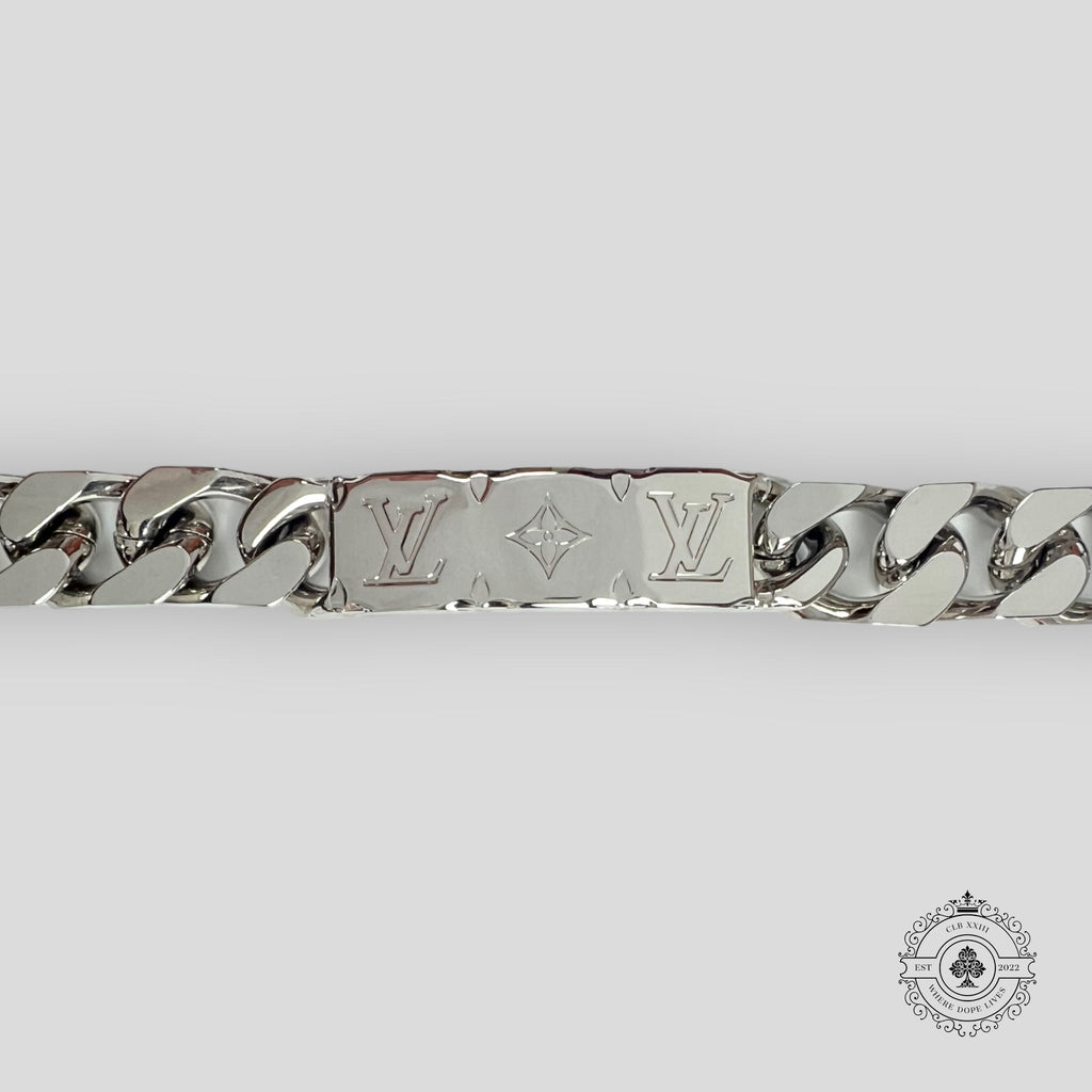 Louis Vuitton Monogram Chain Bracelet in Silver