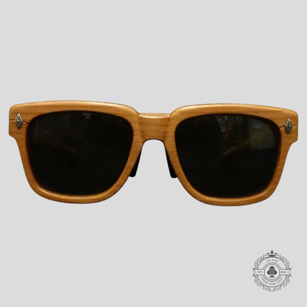 Chrome Hearts Lilith Glasses in Wood/Silver