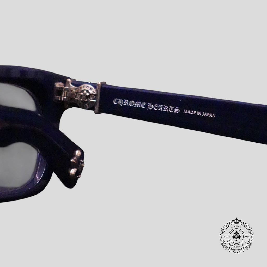 Chrome Hearts See You in Tea Sunglasses in Blue/Silver