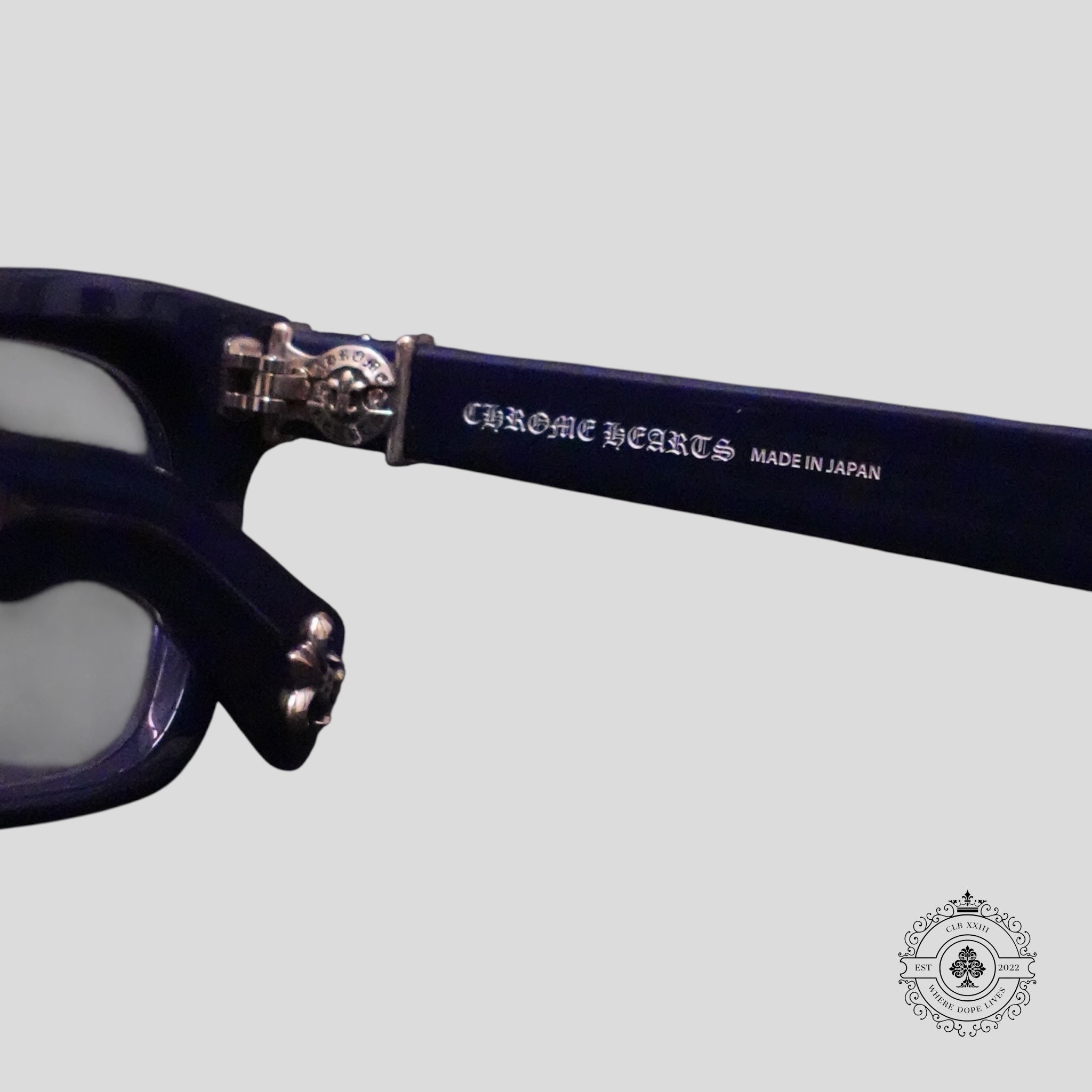 Chrome Hearts See You in Tea Sunglasses in Blue/Silver