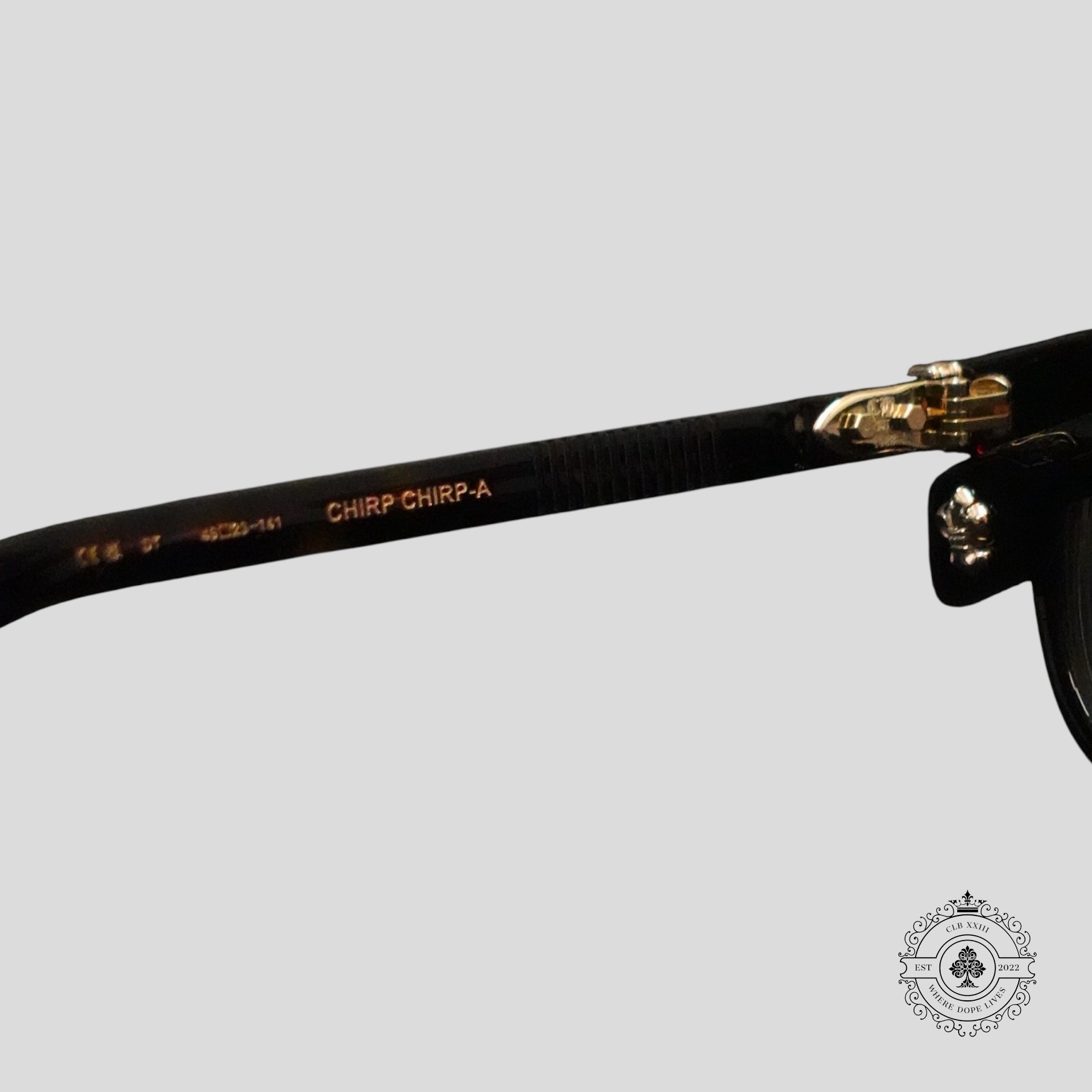 Chrome Hearts Chirp Chirp-a Sunglasses in Tortoise/Gold