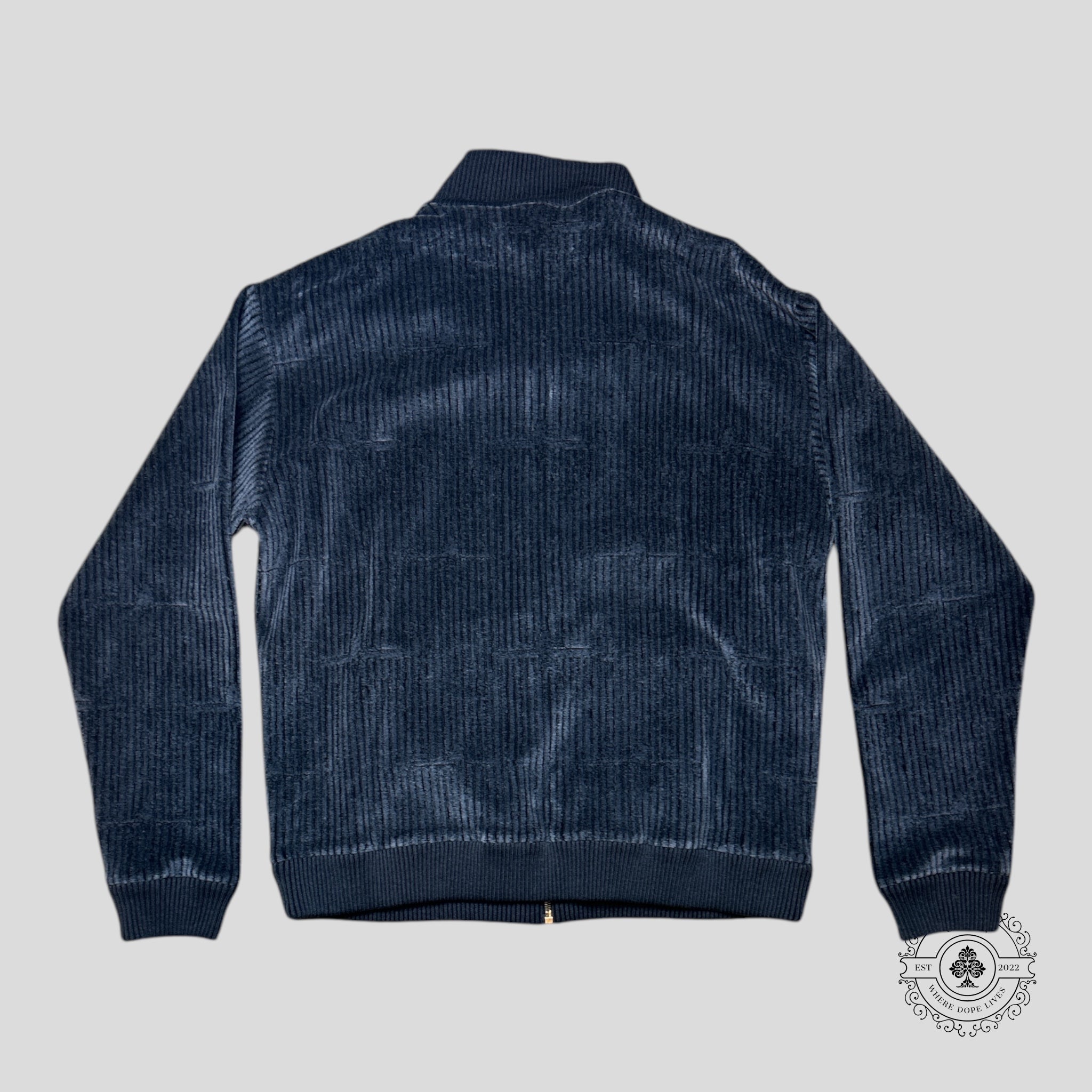 Louis Vuitton x Park Seo-Bo Velvet Tracktop in Dark Grey