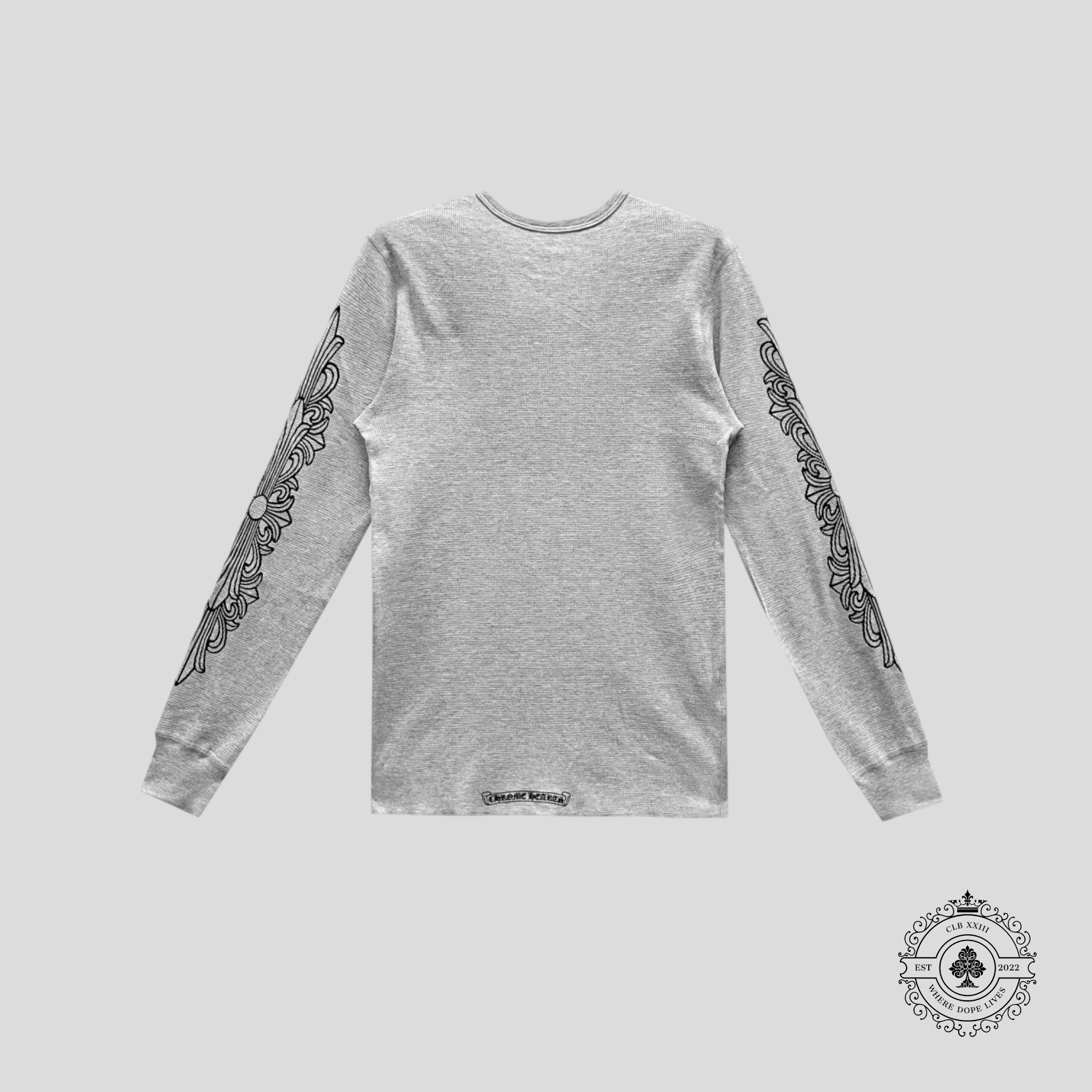 Chrome Hearts Horseshoe Logo Thermal Shirt in Grey