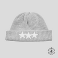 Chrome Hearts Cashmere Star Patch Beanie in Grey