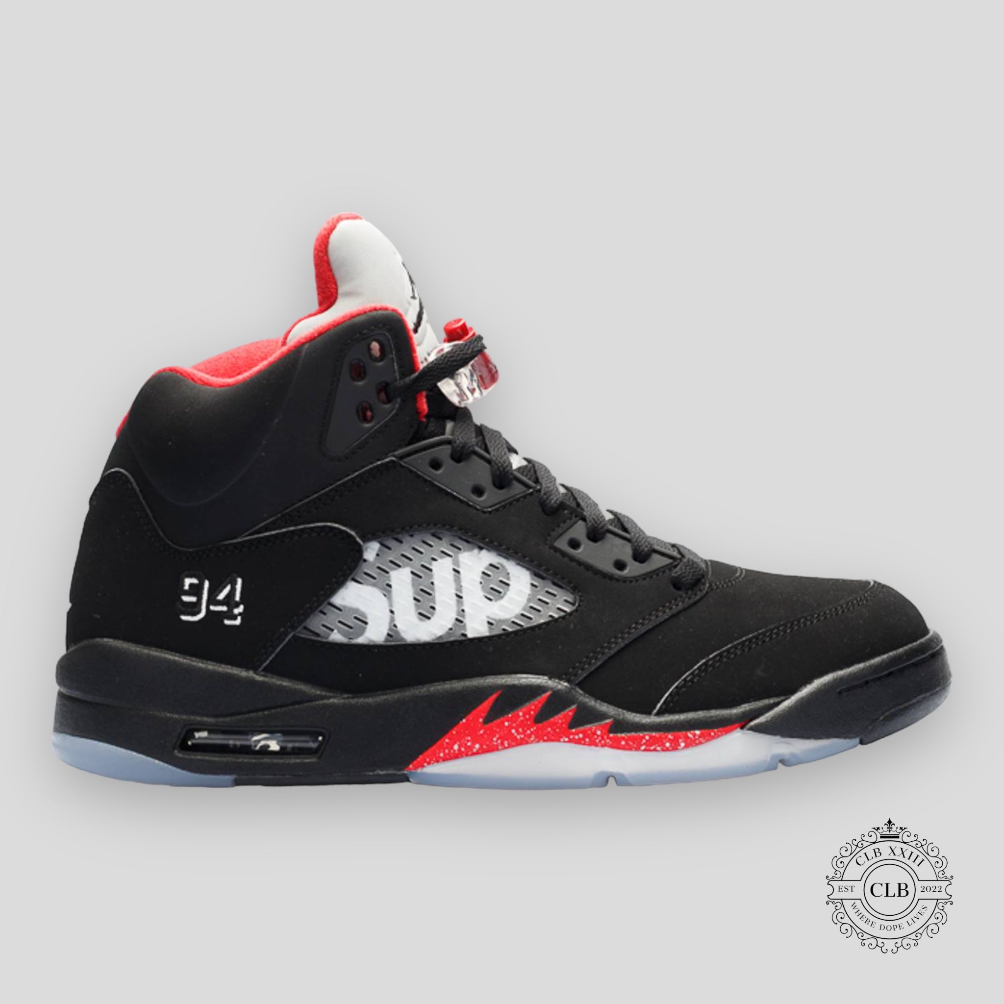 Air Jordan 5 Retro x Supreme Black