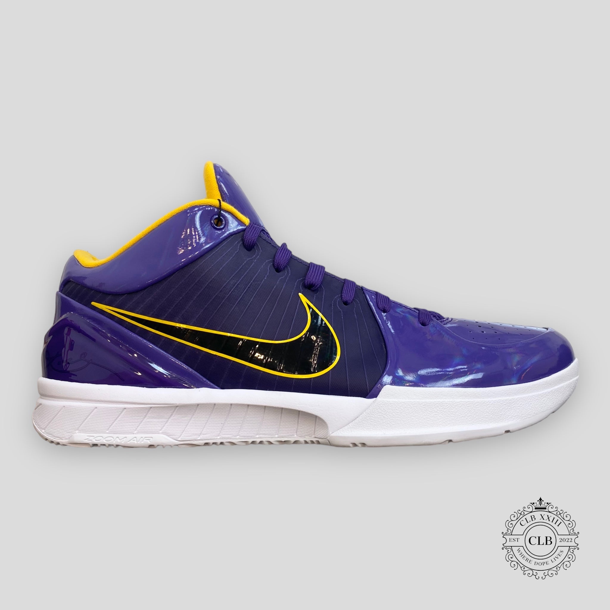 Nike Kobe IV Protro x Undefeated Lakers Sample