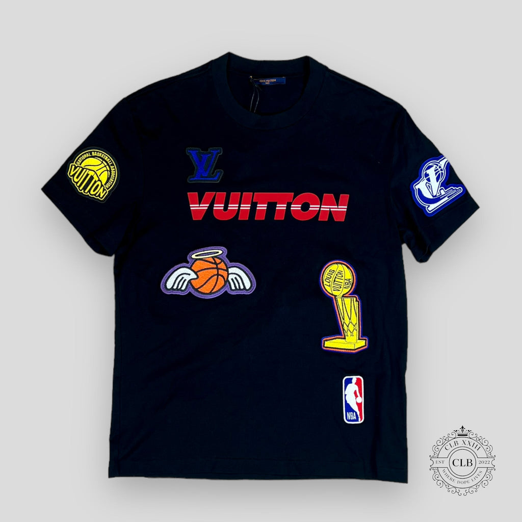 Louis Vuitton x NBA Multi Logo Tee in Black
