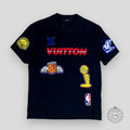 Louis Vuitton x NBA Multi Logo Tee in Black