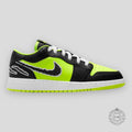 Air Jordan 1 Low GS Black Cat Volt