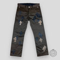 Chrome Hearts Cross Patch Chino Pants - Brown