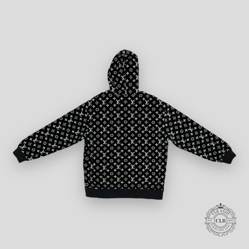 Louis Vuitton Monogram Toweling Hoodie in Black