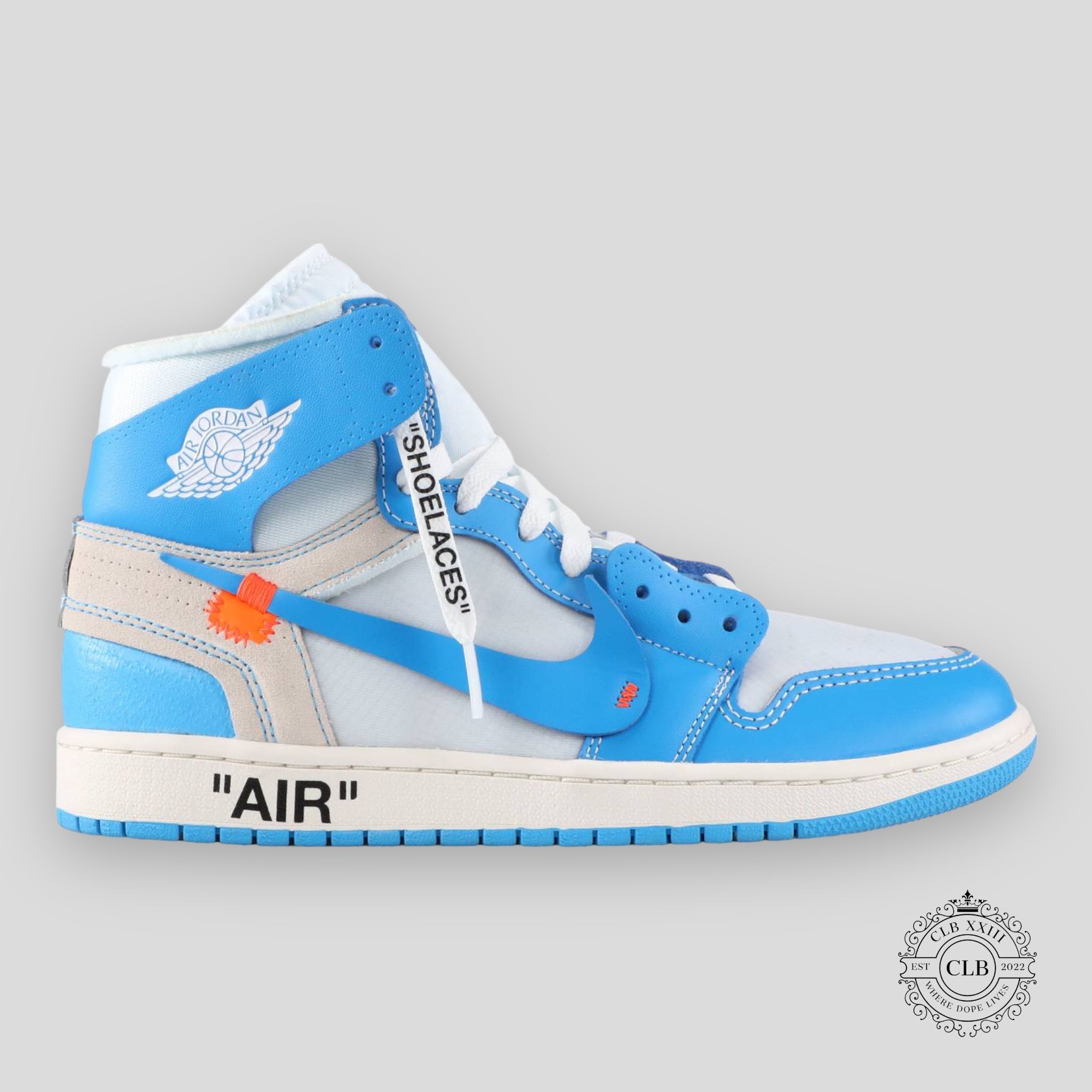 Air Jordan 1 Retro High OG x Off White University Blue