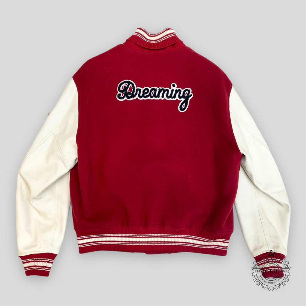 Louis Vuitton Mlk Dreaming Varsity Jacket in Red