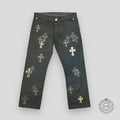 Chrome Hearts Cross Patch Chino Pants in Black / Camo
