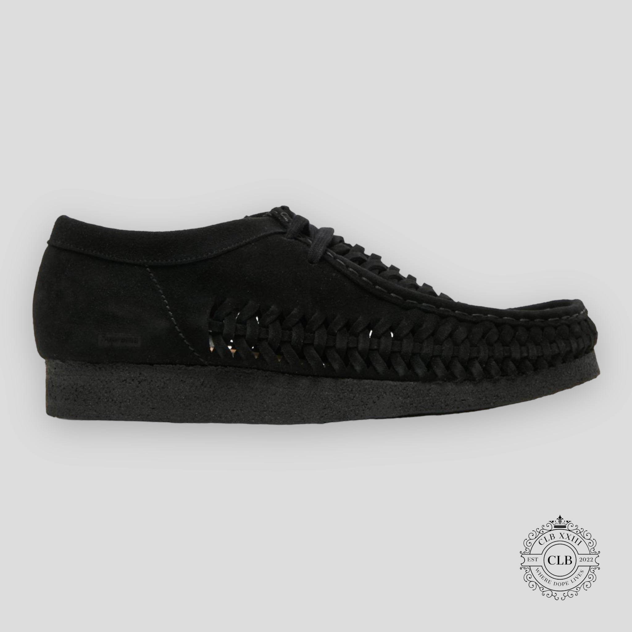 Clarks Wallabee Weave x Supreme Black