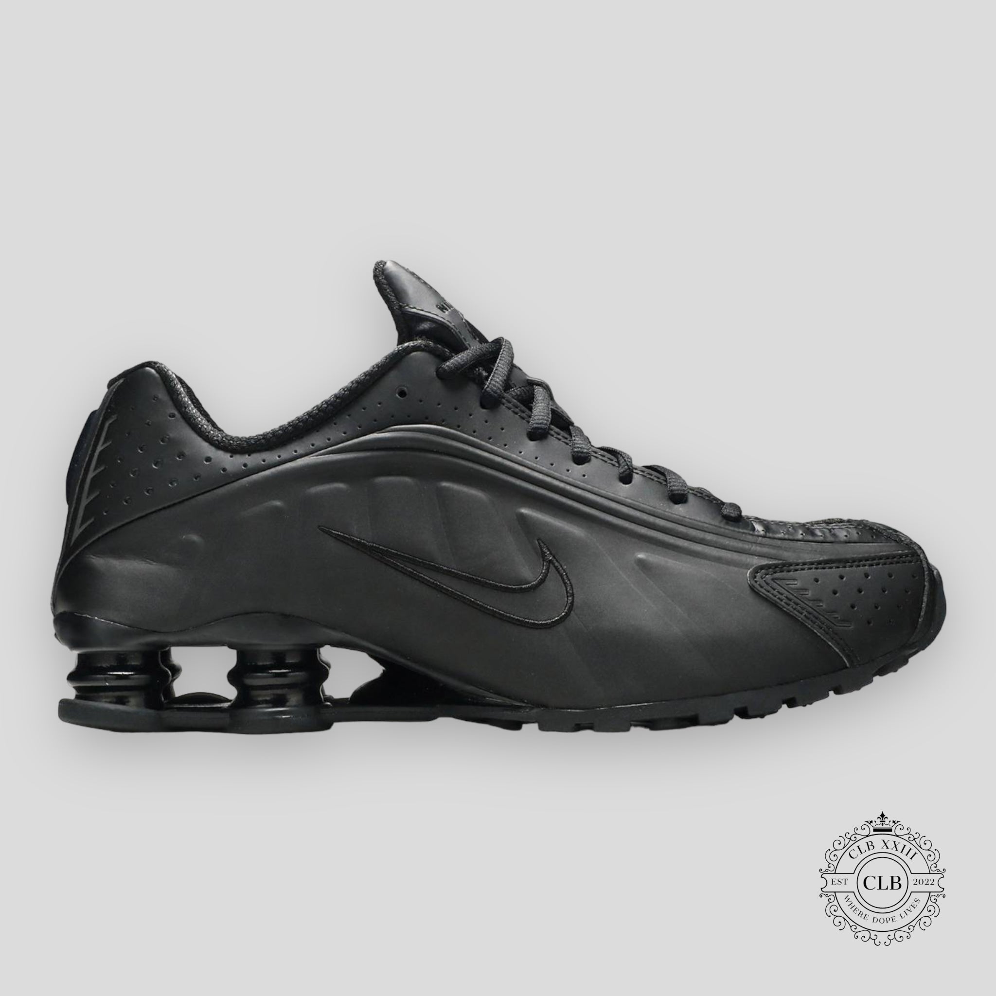 Nike Shox R4 Triple Black