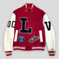 Louis Vuitton Mlk Dreaming Varsity Jacket in Red