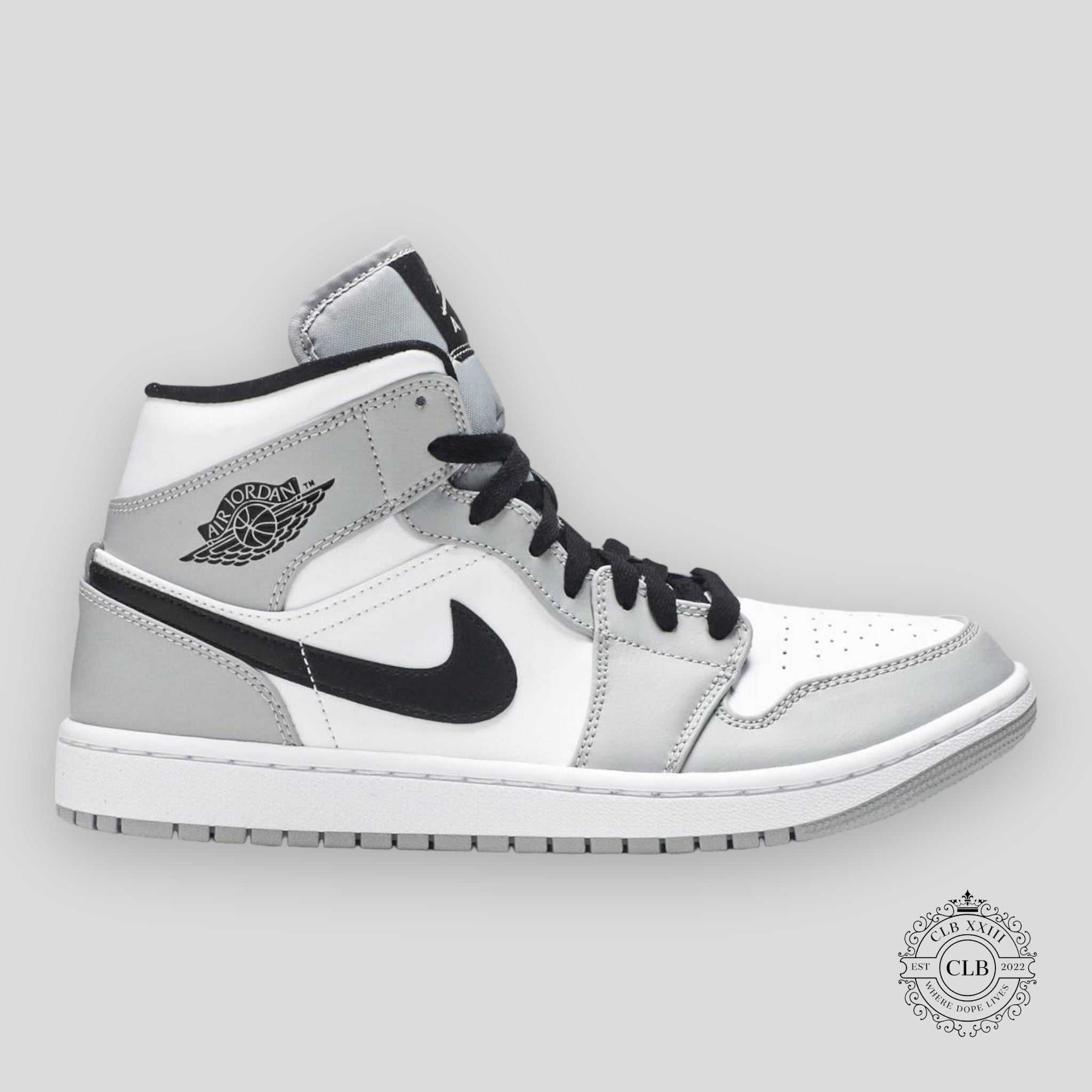 Air Jordan 1 Mid Light Smoke Grey