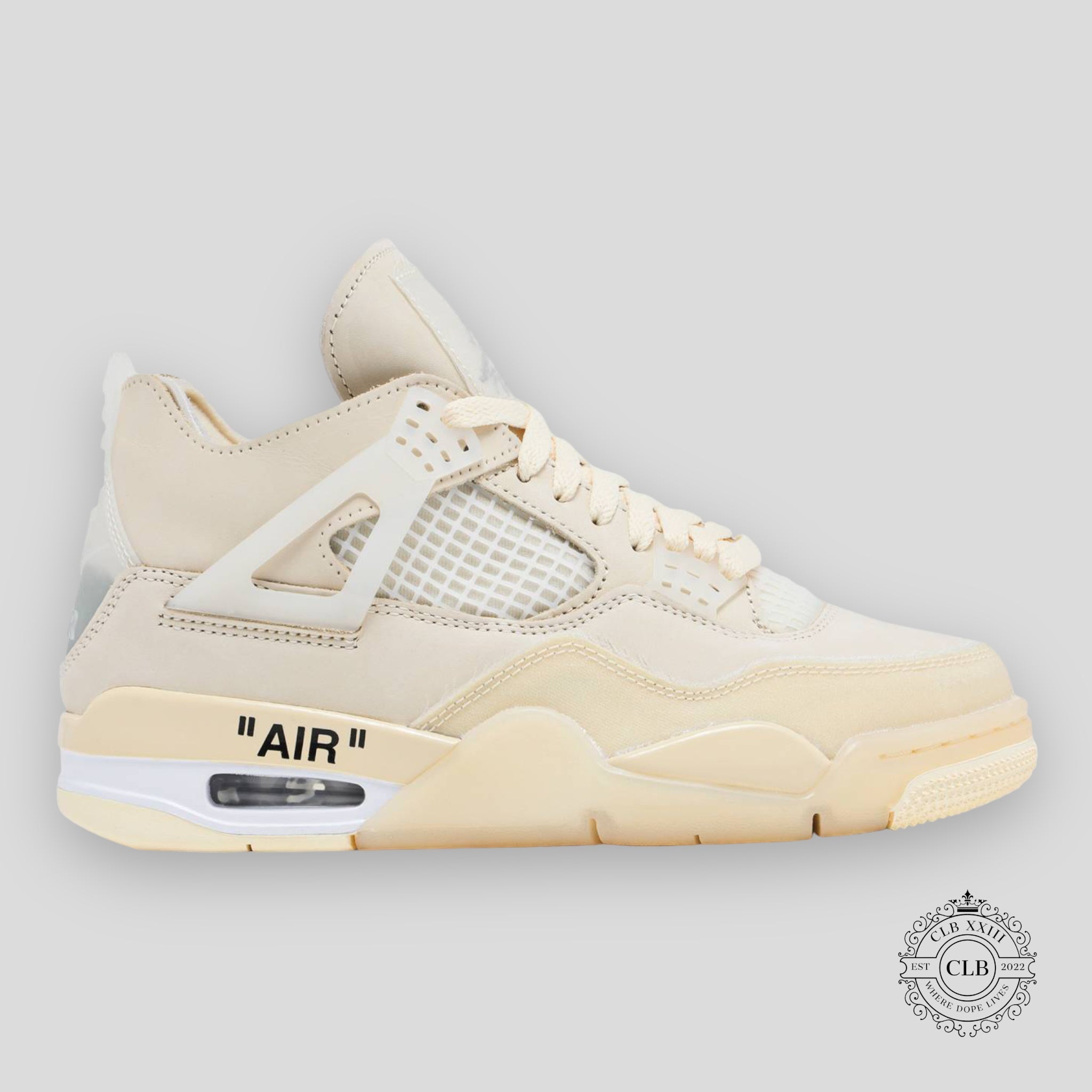 Air Jordan 4 Retro W x Off White Sail