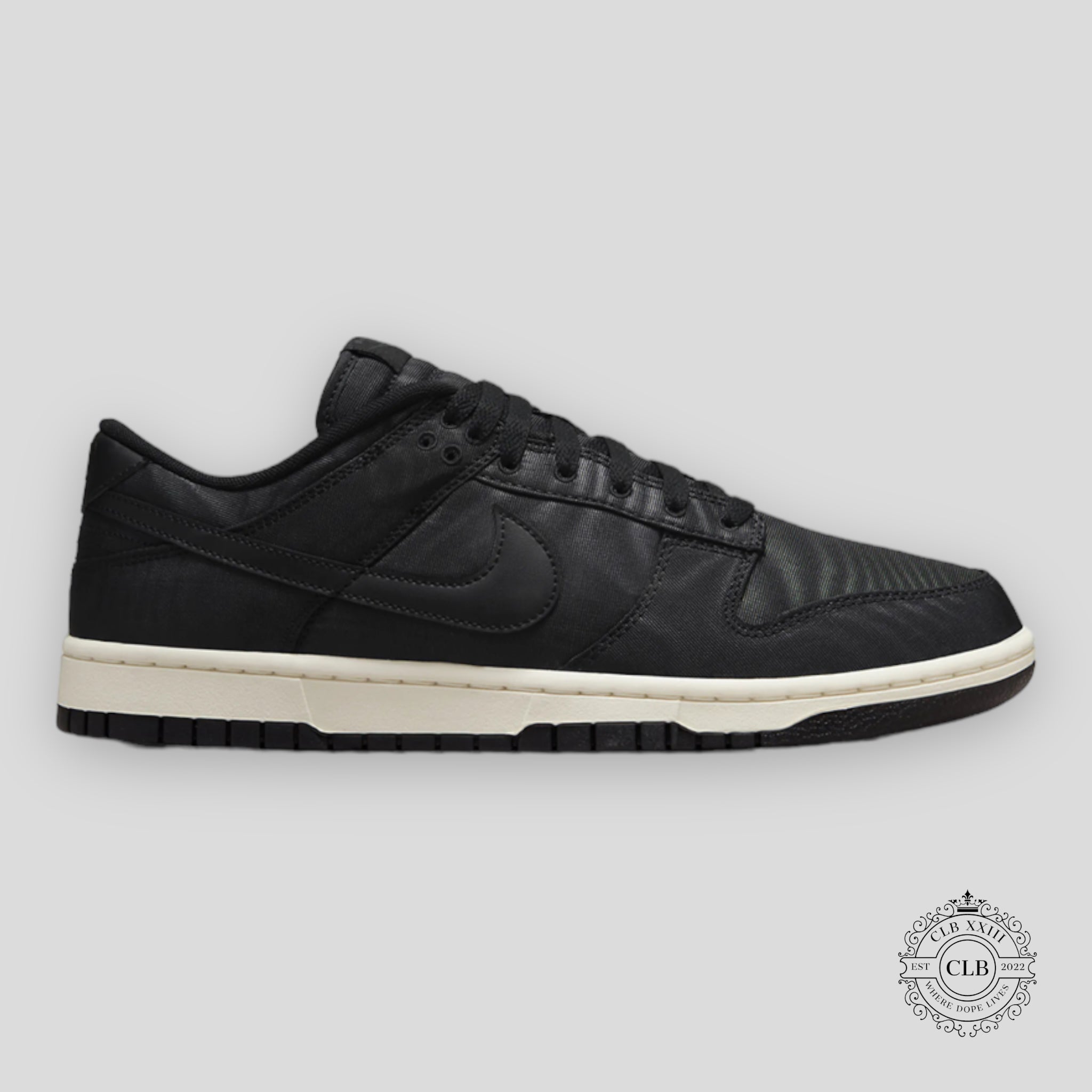 Nike Dunk Low Black Canvas