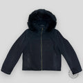 Louis Vuitton Denim Blouson with Fur Hood